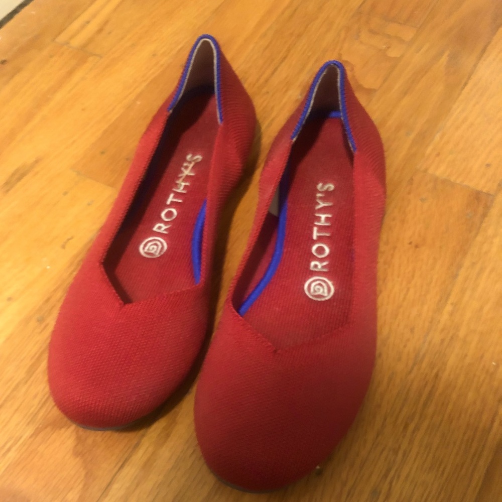 Red Rothys ballet flats *LIKE NEW* used but great condition